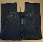 Cider wide leg jeans, size large