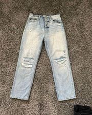 High Waisted Denim Jeans