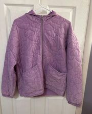 Preppy Puffy Purple Coat