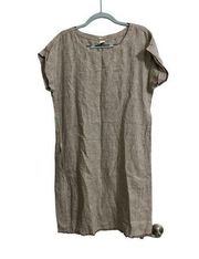 100% linen dress NWT Shimmer Sand size M