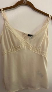 Tan Lace Tank Top