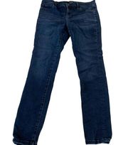 Soho Jeans Womens 12 Dark Wash Blue Denim Cotton Blend Jean Legging Cotton Mix