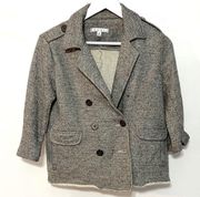 Cabi jacket Style #393 gray one button is missing