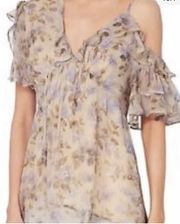 Floral Asymmetric Top Size 0