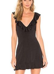 Privacy Please Senna Mini Dress Black Ruffle Revolve Small S