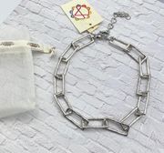 Large Silver Link Chain Bohemain