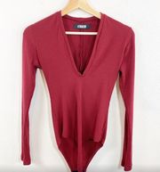 Ribbed Bodysuit Long Sleeve