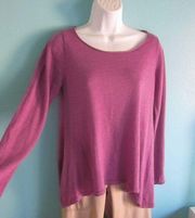 Eileen Fisher XS Merino Wool Pullover Sweater Light Mauve Purple