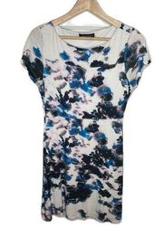 Ivanka Trump Abstract Print Knit Short Sleeve Dress