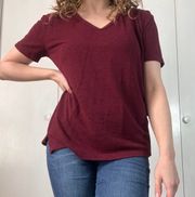 Burgundy Short Sleeve Shirt