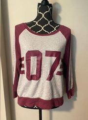 EUC Warner Bros  Gray and Burgandy Quidditch Crewneck Sweater size L