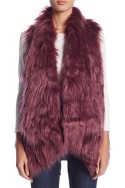 Romeo & Juliet Couture Faux Fur Vest Size Large