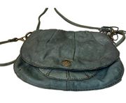 Lucky Brand Lambs Leather Teal Shoulder Bag