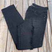 Black Distressed Jeans Size 11