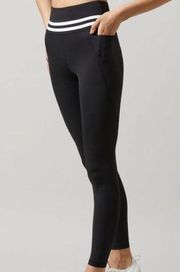 Lilybod Dakota Legging with Phone Pocket in Black and White Size XS