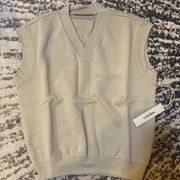 Essentials Cotton Blend Vest Sweater size XS