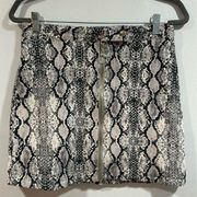 Altar'd State Snake Skin Print Mini Skirt Size Large