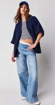 Harlow Mid-Rise Wide-Leg Jeans