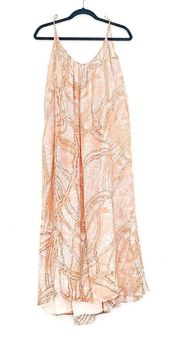 Peach Maxi Slip Dress