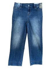 Chico's Platinum Collection Straight Crop Jeans 32 NWT