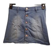 Celebrity Pink Denim Mini Skirt Size 3