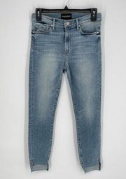 Black Orchid Denim NEW Miranda Off Step High Rise Jeans Sz 26 Raw Cut Hem