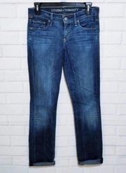 Citizens of Humanity Jeans Ava Low Rise Straight Leg Blue Denim