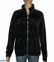 BCBGMaxazri velour bling zippered hoodie