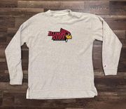 Original League Illinois State University Redbirds Cozy Crewneck Size Large in Gray