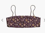 Madewell Bikini Top Women’s XXL Wildplains Floral Reversible Bandeau B1