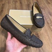 MK Logo Print Loafers Flats Slip On Shoes New