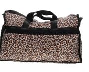 Lesportsac Duffel Bag Travel Weekender Tote Carry-On Luggage CrossBody Cheetah