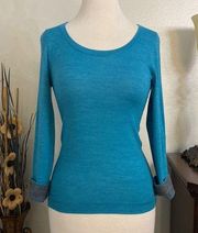 The Limited Blue Pullover Dress Sweater Size XS