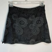 Tranquility by Colorado Clothing Womens Mini Skort Black Floral Print Size S