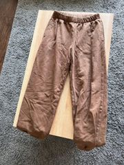 brown jogger sweatpants