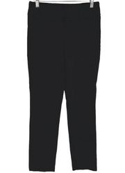 Hilary Radley Pull On Diamond Knit Slim Pants Black Size 4