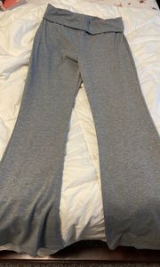 SheIn foldover gray flare leggings