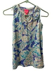 Arya Bay Blue Into the Deep Tank Sleeveless top-size Medium (6-7)