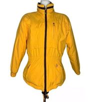 Womens Obermeyer Primrose Yellow Insulated Ski Jacket Coat Thermolite Size 10