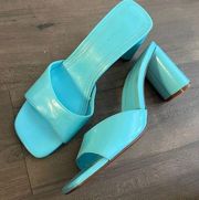 Breshka Blue Heeled Sandals Size 38