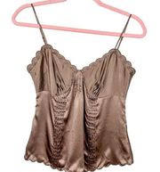 The Limited Y2K Satin Cami Brown NWT