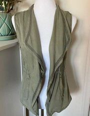 Max Jeans Green Tencil Vest