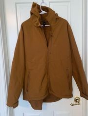 ALL IN MOTION BROWN PUFFER JACKET WINTER COAT XL