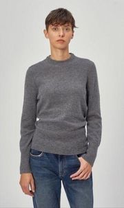 Equipment gray Marled Crew neck cashmere sweater sz Medium