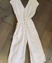 Cloth and Stone white linen jumpsuit