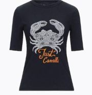 Crab print T shirt black M