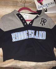 Champion Cropped URI Hockey Sweatshirt