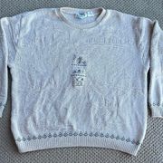 Northern Reflections Vintage Bird House Long Sleeve Sweater