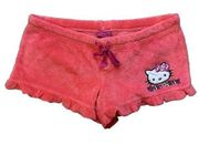Hello Kitty Plush Fleece Low Rise PJ Shorts M/L