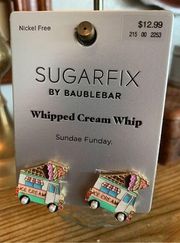 BAUBLEBAR Ice Cream Truck Costume Earrings SUGARFIX-NEW On Card